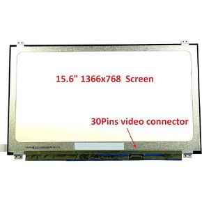 FULLCOM New LCD Replacement Screen HD 1366x768 (Non Touch) 15.6 Inch (with Brackets) 30 Pin Matte for Lenovo ideapad 320S-15IKB for Laptop/Display/Screen/LCD Application
