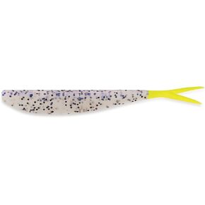 Big Bite Baits 4'' Slim Minnow/Blue PUPRLE Salt & Pepper/Chartreuse Tail (10 Pack)