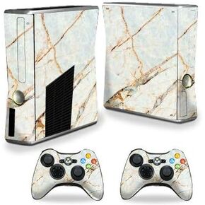 MightySkins Skin Compatible with Xbox 360 S Console - Stormy Marble | Protective, Durable, and Unique Vinyl Decal wrap Cover | Easy to Apply, Remove, and Change Styles | Made in The USA