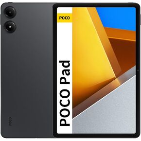Xiaomi Poco Pad WiFi Version (256GB + 8GB) 12.1" Octa Core Global ROM 10000mAh Bluetooth 5.3 8MP Dual Camera + (33w Dual USB Car Bundle) (Blue (Wifi Only), 256GB + 8GB)