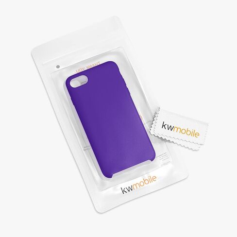 kwmobile Case Compatible with Apple iPhone SE (2022) / iPhone SE (2020) / iPhone 8 / iPhone 7 Case - TPU Silicone Phone Cover with Soft Finish - Violet in Saudi Arabia