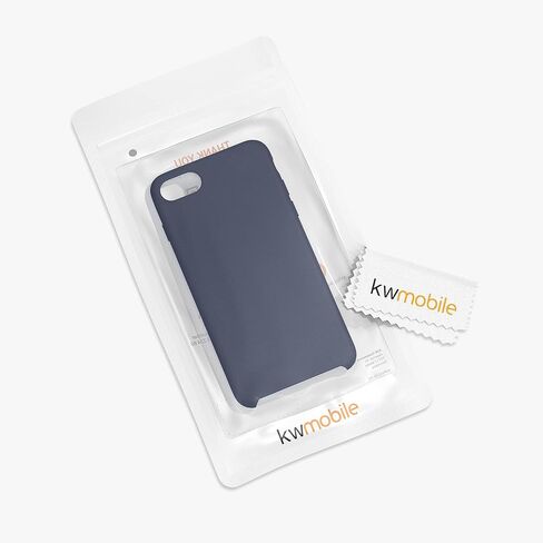 kwmobile Case Compatible with Apple iPhone SE (2022) / iPhone SE (2020) / iPhone 8 / iPhone 7 Case - TPU Silicone Phone Cover with Soft Finish - Violet in Saudi Arabia
