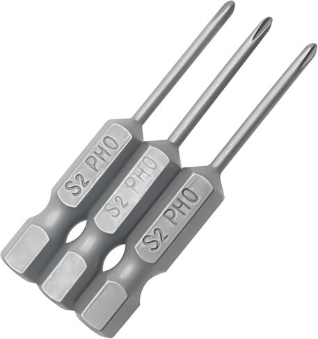 10Pcs 1/4 Inch Hex Shank PH00 Magnetic Phillips Screwdriver Bit Set Quick Release Cross Head Magnetic Screwdriver Bits(Cutter Head Diameter:1.6mm) in Saudi Arabia