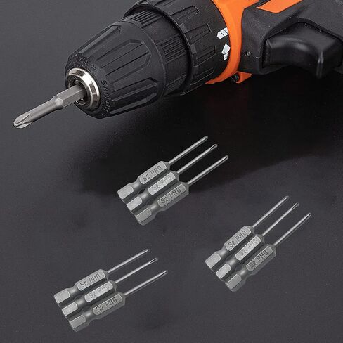 10Pcs 1/4 Inch Hex Shank PH00 Magnetic Phillips Screwdriver Bit Set Quick Release Cross Head Magnetic Screwdriver Bits(Cutter Head Diameter:1.6mm) in Saudi Arabia