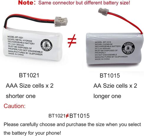 بطارية هاتف لاسلكية BT1015 BT1007 متوافقة مع Uniden DCX150 DECT1500 D1484 BT-1007 BT-1015 BT-904 BBTY0460001 BBTY0510001 هواتف (عبوتان) in Kuwait