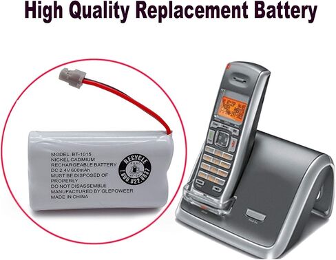 بطارية هاتف لاسلكية BT1015 BT1007 متوافقة مع Uniden DCX150 DECT1500 D1484 BT-1007 BT-1015 BT-904 BBTY0460001 BBTY0510001 هواتف (عبوتان) in Kuwait