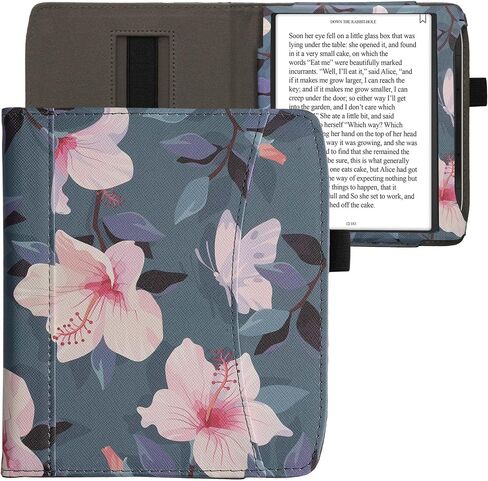 kwmobile Case Compatible with Pocketbook Era/Era Color - PU Leather Cover with Magnetic Closure, Strap, Front Pocket - Cats Orange/Black/White in Saudi Arabia