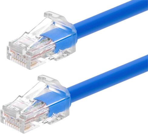 كابل تصحيح مستوى المكون Monoprice Cat6A - 25 قدم - أسود | UTP، 24AWG، 500 ميجا هرتز، نحاس خالص، Snagless RJ45، كابل إيثرنت - سلسلة Micro SlimRun in Kuwait