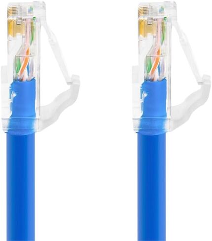 كابل تصحيح مستوى المكون Monoprice Cat6A - 25 قدم - أسود | UTP، 24AWG، 500 ميجا هرتز، نحاس خالص، Snagless RJ45، كابل إيثرنت - سلسلة Micro SlimRun in Kuwait