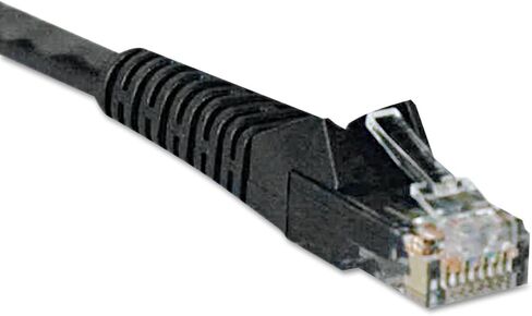 Tripp Lite Cat6 Gigabit Snagless Molded Patch Cable (RJ45 M/M) - Black, 7-ft.(N201-007-BK) in Saudi Arabia