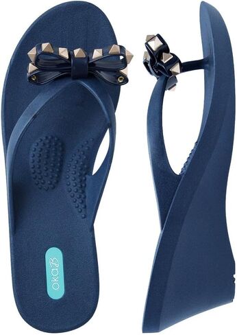 Oka-B Women's Dylan Wedge Flip Flop Sandals in Saudi Arabia