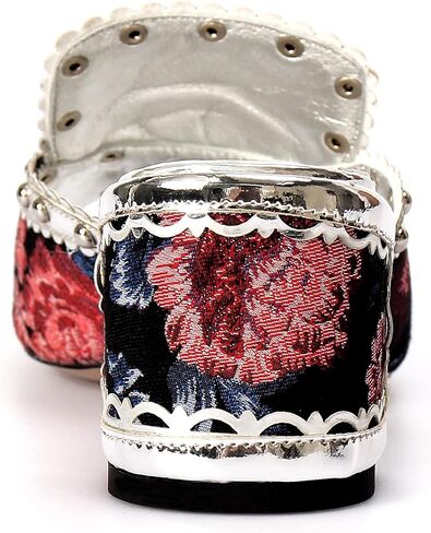 صنادل فستان سهرة للسيدات أحذية مصممة فاخرة بكعب عريض لحفلات الزفاف صنادل بكعب منخفض حجر الراين 2.6 بوصة in Kuwait