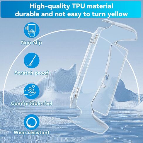 Case for Playstation Portal, Soft TPU Protector Case, Anti-Scratch Protective Cover with Ergonomic Grip for Playstation Portal Remote Player, Ultra Clear in Saudi Arabia