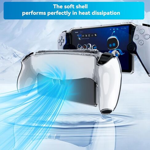 Case for Playstation Portal, Soft TPU Protector Case, Anti-Scratch Protective Cover with Ergonomic Grip for Playstation Portal Remote Player, Ultra Clear in Saudi Arabia