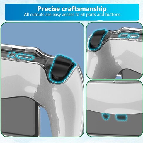 Case for Playstation Portal, Soft TPU Protector Case, Anti-Scratch Protective Cover with Ergonomic Grip for Playstation Portal Remote Player, Ultra Clear in Saudi Arabia