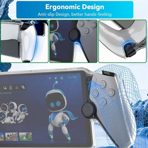 Case for Playstation Portal, Soft TPU Protector Case, Anti-Scratch Protective Cover with Ergonomic Grip for Playstation Portal Remote Player, Ultra Clear in Saudi Arabia