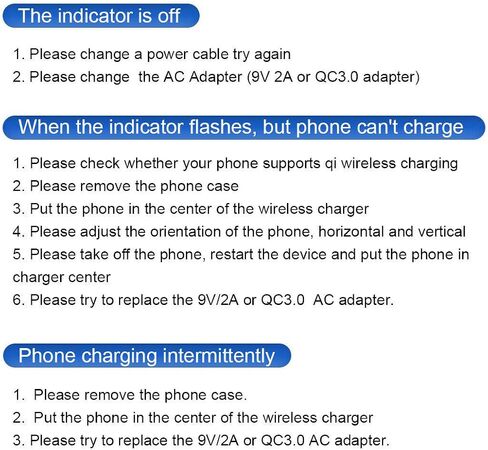 شاحن لاسلكي - وسادة مكتب شحن سريع بقدرة 15 وات Qi غير مغناطيسية متوافقة مع iPhone 15، 14، 13، 12، 11، X، 9، 8 Max/Pro/Pro Max، Samsung Galaxy، AirPods Pro (لا يوجد محول تيار متردد) in Saudi Arabia
