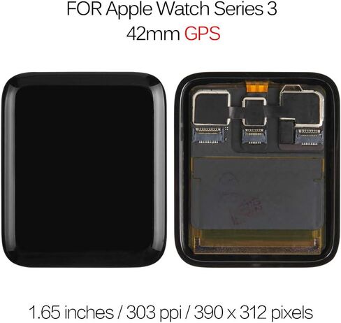 for Apple Watch Series 3 3nd generationch 42mm GPS LCD Display Screen Replacement,for Series 3 Iwatch LCD Digitizer Assembly Repair (GPS 42mm) in Saudi Arabia