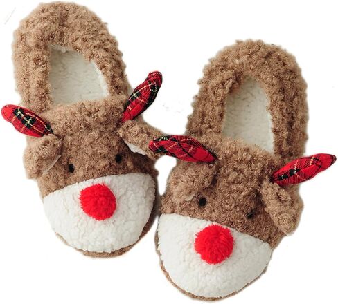 Reindeer Slippers Funny Christmas Slippers for Women in Saudi Arabia
