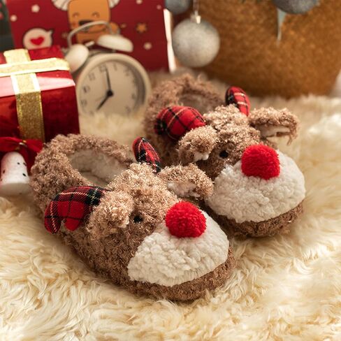 Reindeer Slippers Funny Christmas Slippers for Women in Saudi Arabia