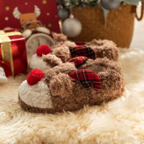 Reindeer Slippers Funny Christmas Slippers for Women in Saudi Arabia