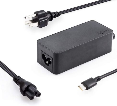 HotTopStar 20V 2.25A 45W USB C شاحن الكمبيوتر المحمول متوافق مع ThinkPad T Series/Dell XPS 13 12/HP Spectre x360/Google Chromebook/Asus Zenbook3/Acer Chromebook/Samsung Chromebook 45w Type-C شاحن in Kuwait