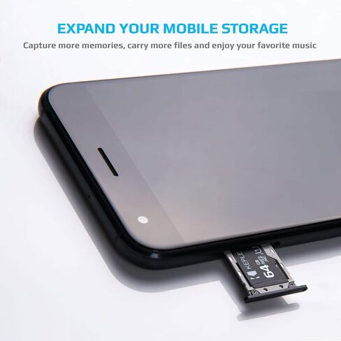 بطاقة ذاكرة ميكرو إس دي سعة 64 جيجابايت | Micro SD Class 10 متوافق مع Amazon Kindle Fire 7، إصدار الأطفال، Fire HD 8 / HD8، Fire HD 10 / HDX 7، HDX 8.9. يناسب جميع أجهزة الكمبيوتر اللوحية مقاس 7 أو 8.9 بوصة | 64 جيجابايت in Kuwait