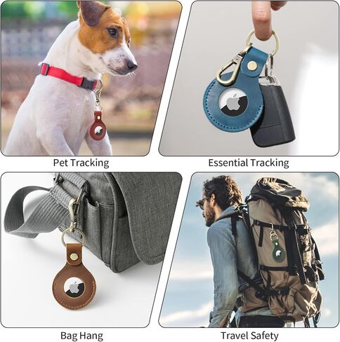 سلسلة مفاتيح حامل بطاقات هوائية جلدية من جاك آند كريس، حامل بطاقات هوائية مع حافظة واقية لحلقة مفاتيح، سلسلة مفاتيح جلدية للرجال، JC304 in Kuwait