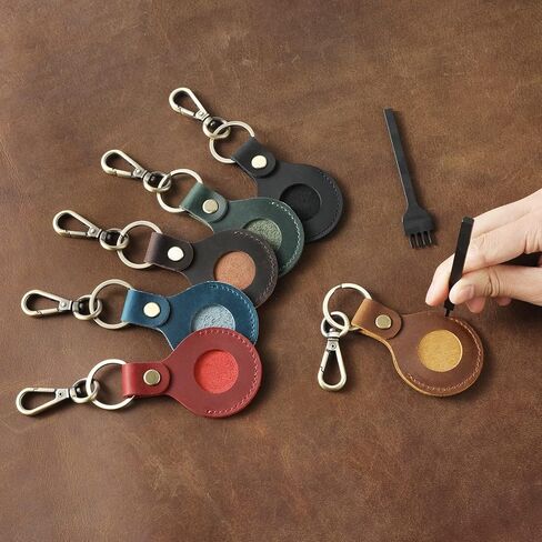 سلسلة مفاتيح حامل بطاقات هوائية جلدية من جاك آند كريس، حامل بطاقات هوائية مع حافظة واقية لحلقة مفاتيح، سلسلة مفاتيح جلدية للرجال، JC304 in Kuwait