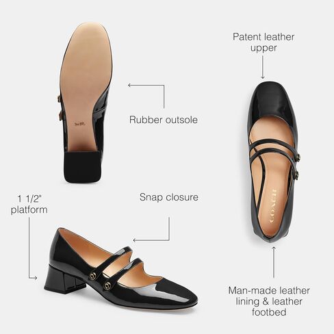 Coach Women's Angelina Mary Jane Flat in Saudi Arabia
