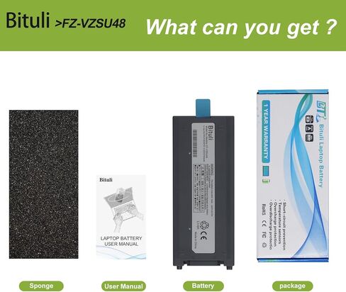 CF-VZSU48 استبدال بطارية الكمبيوتر المحمول لباناسونيك Toughbook CF-19 CF19 MK1 MK2 MK3 MK4 MK5 MK6 MK7 MK8 سلسلة CF-VZSU48U CF-VZSU28 CF-VZSU48R CF-VZSU50 CF-VZSU58U 10.65V 58Wh in Kuwait