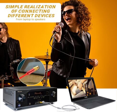 1/4 Male to 1/8 Female (6.35mm to 3.5mm) Stereo Headphone Adapter Audio Adapter, Audio Jack Plug, Low Signal Attenuation, for Headphone Guitar Amp Speaker Headphone Guitar Digital Piano 2Pack in Saudi Arabia