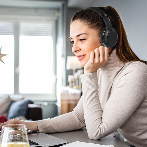 LORELEI B-C5 Wireless Headphones Bluetooth On-Ear Headset Bulit in microphone, 30H Playtime,BT 5.3 Lightweght Foldable Headphones for Tablet/Ipad/Travel/Kids/Teens/Adult (Space Black) in Kuwait