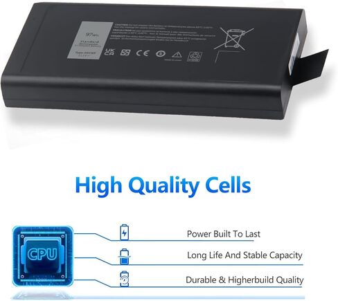 بطارية Amanda X8VWF لجهاز Dell Latitude 14 Rugged 5404 5414 E5404، Latitude 7404 7414 E7404 Rugged Extreme Series VCWGN YGV51 CJ2K1 5XT3V XN4KN XRJDF 453-BBBE 4XKN5 11.1V 97Wh in Kuwait