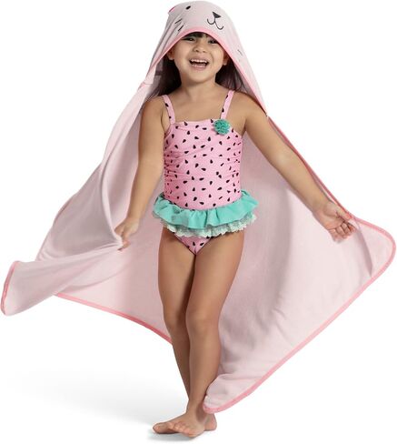 Delta Children Personalized Baby/Infant Hooded Bath Towel - Super Soft and Absorbent- Newborn Essential - Ideal Baby Registry/Shower Gift for Boys and Girls, Light Purple Unicorn in Kuwait