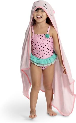 Delta Children Personalized Baby/Infant Hooded Bath Towel - Super Soft and Absorbent- Newborn Essential - Ideal Baby Registry/Shower Gift for Boys and Girls, Light Purple Unicorn in Kuwait