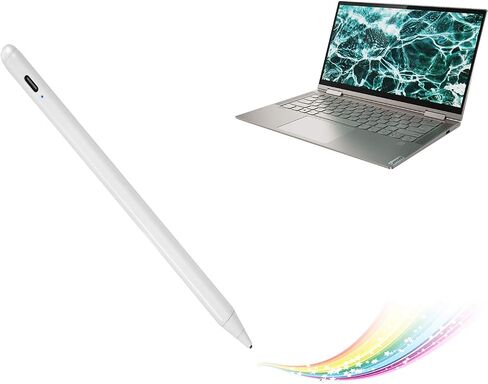 Active Stylus for Lenovo Yoga 7i/9i 2-in-1 Pen, Electronic Digital Pencil Compatible with Lenovo Yoga 7i/9i Stylus Pens,Good for Sketching and Note-Taking Pens with Type-C Rechargeable, White in Saudi Arabia