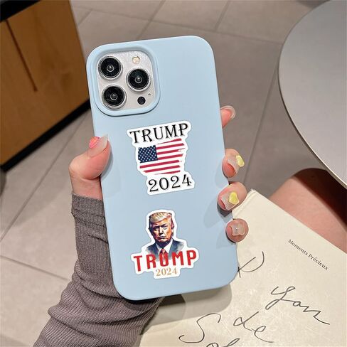 Donald Trump Stickers 60PCS Trump 2024 Stickers for Laptop Water Bottles Phone Case, Vinyl Waterproof Funny Stickers for Adults Teens USA Flag Stickers Trump Decal in Saudi Arabia