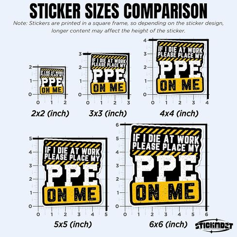 (3Pcs) If I Die At Work Please Place My PPE On Me Stickers Funny Electrician Decal for Hard Hat Electrical Engineer Joke 2" Waterproof Vinyl Decal Sticker for Laptop, Water Bottles, Phone 2 Inches in Saudi Arabia