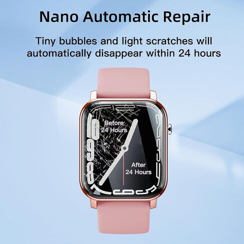 6 قطع من غشاء واقي شاشة الساعة الذكية من مادة TPU لـ IDW15 1.8 بوصة Fitpolo، TMHAI VERYFIT، SKG V7 Cyber، Quican Smartwatch ترقية طبقة مرنة مقاومة للخدش طبقة شفافة ناعمة عالية الدقة من مادة TPU in Kuwait