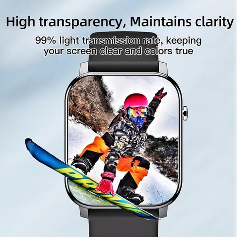 6 قطع من غشاء واقي شاشة الساعة الذكية من مادة TPU لـ IDW15 1.8 بوصة Fitpolo، TMHAI VERYFIT، SKG V7 Cyber، Quican Smartwatch ترقية طبقة مرنة مقاومة للخدش طبقة شفافة ناعمة عالية الدقة من مادة TPU in Kuwait