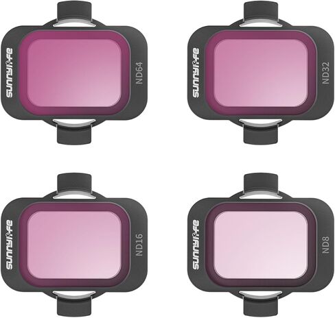 مجموعة فلاتر Avata 2 ND، فلتر عدسة كاميرا محايدة الكثافة، 4 عبوات ND8 ND16 ND32 ND64، متعدد الطبقات، لـ DJI Avata 2 in Kuwait