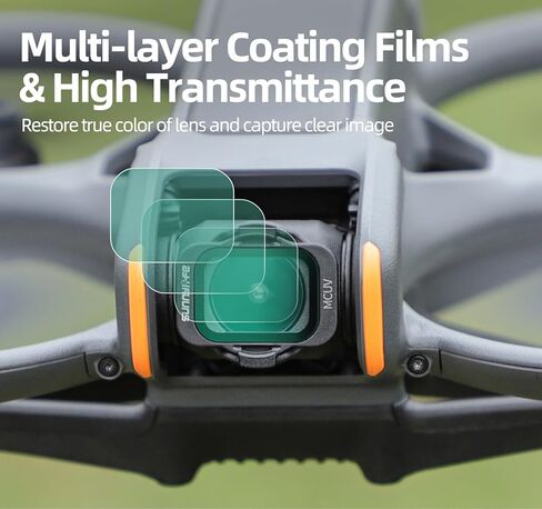 مجموعة فلاتر Avata 2 ND، فلتر عدسة كاميرا محايدة الكثافة، 4 عبوات ND8 ND16 ND32 ND64، متعدد الطبقات، لـ DJI Avata 2 in Kuwait