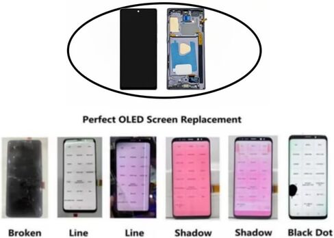 AMOLED Galaxy Note20 5G LCD Display Screen Assembly Replacement 4G for Samsung Note 20 Touch Digitizer Screen with Frame Toolkits N981U N981W (Bronze) in Saudi Arabia