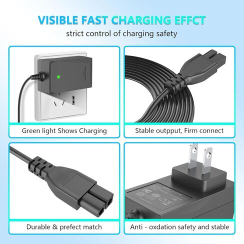 Replacement Charger for Seauto Robotic Pool Vacuum Compatible with Seauto Crab CA CR and Smonet CR6 Cordless Pool Vacuum Cleaner Power Adapter in Kuwait