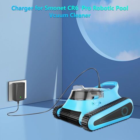 Replacement Charger for Seauto Robotic Pool Vacuum Compatible with Seauto Crab CA CR and Smonet CR6 Cordless Pool Vacuum Cleaner Power Adapter in Kuwait