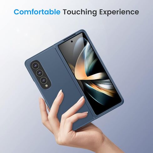 Ruky for Samsung Galaxy Z Fold 4 Case Built with Sreen Protector, Black in Saudi Arabia