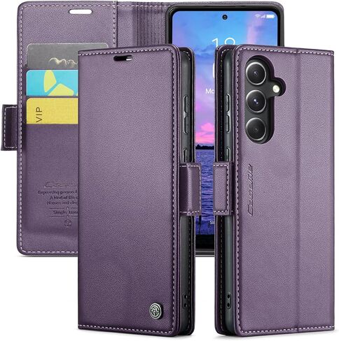 HAII Flip Wallet Case for Samsung Galaxy S24 Plus, with RFID Blocking Credit Card Slot Kickstand Magnetic Closure Protective Cover for Samsung Galaxy S24 Plus 5G (2024) (Green) in Kuwait