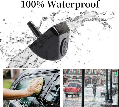 كاميرا احتياطية 4 دبوس كاميرا رؤية أمامية/خلفية مع رؤية ليلية رائعة IP68K كاميرا عكسية مقاومة للماء لشاحنة مرآة داش كام HD 1080P كاميرا احتياطية للسيارة in Kuwait