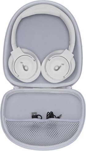 حقيبة حمل صلبة متوافقة مع سماعات Anker Soundcore Life Q20 Q30 Q35 Q40 Q45 Q20+ Q20i الهجينة النشطة المانعة للضوضاء (جراب أسود) in Saudi Arabia